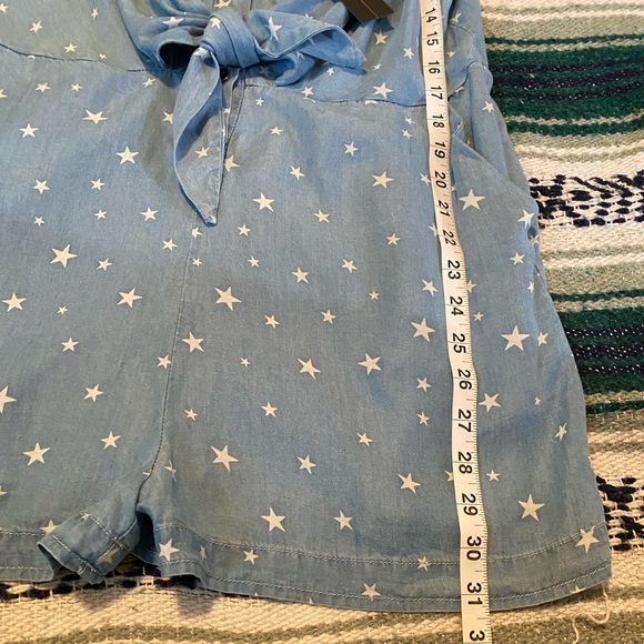 1250 Degrees Celsius Chambray Star Romper. - Picture 4 of 7